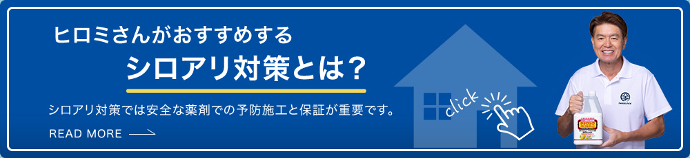 ヒロミさんがおすすめするシロアリ対策とは？